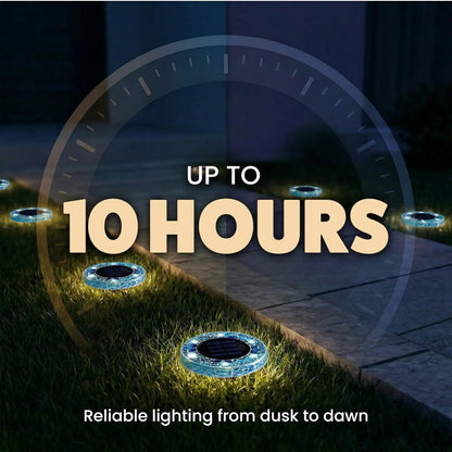🏆Flash Sale✨Solar Outdoor Mosaic Disk Lights, Waterproof Decorative Pathway LED Light