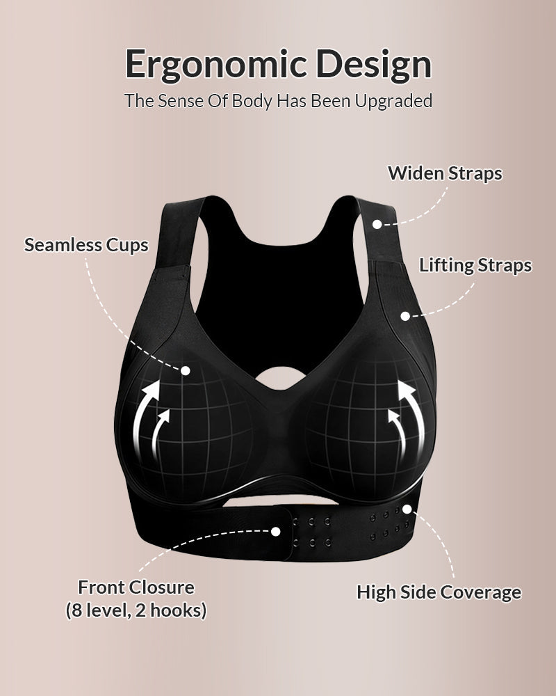 🔥2026 Spring special offer 49% off - Front Closure Cross-Back Wireless Posture Bra