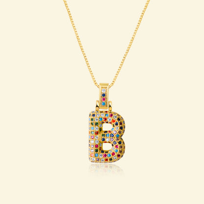 💖Limited time only - Colorful Bubble Letter Necklace✨
