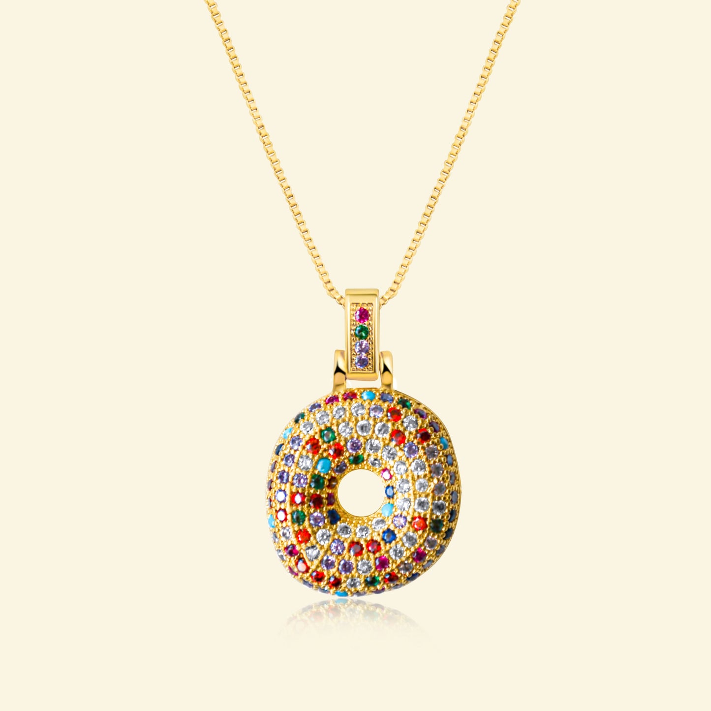 💖Limited time only - Colorful Bubble Letter Necklace✨