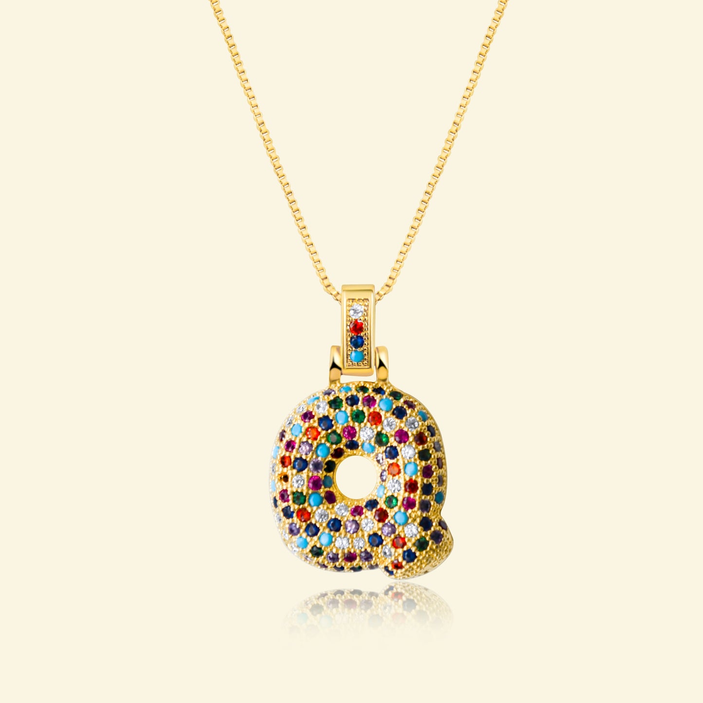 💖Limited time only - Colorful Bubble Letter Necklace✨