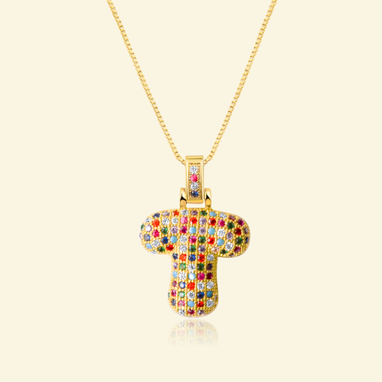 💖Limited time only - Colorful Bubble Letter Necklace✨