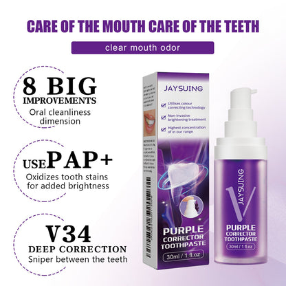 🔥Hot Sale 50% OFF🔥 Whitening Toothpaste Purple Brightening White Toothpaste