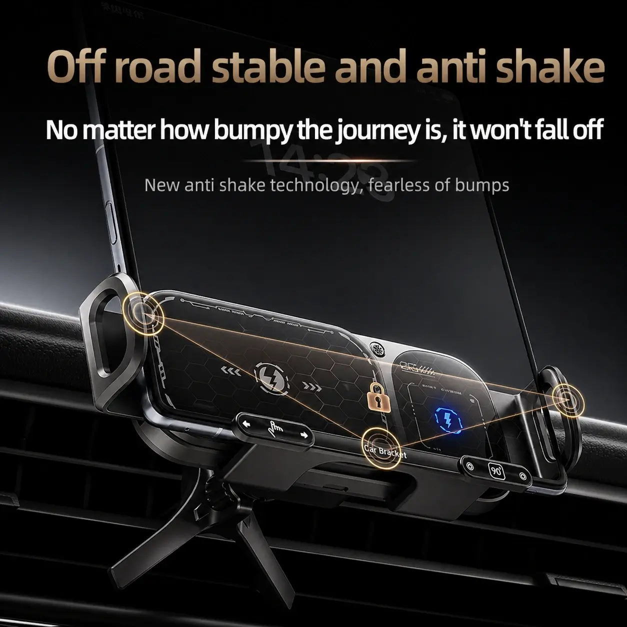 FoldDriva - 360° Rotating Wireless Car Mount