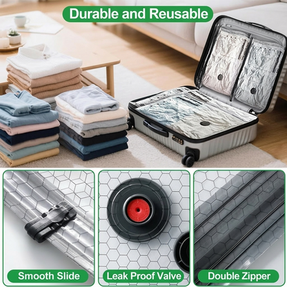 🏆⚡ 50K+ SOLD! Cordless Travel Vacuum Storage Compression Bag