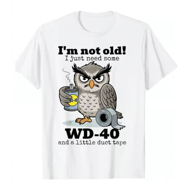 🥳2026 HOT SALE🥳💞50K+ SOLD!🦉 Owl "I'm Not Old" Graphic T-Shirt