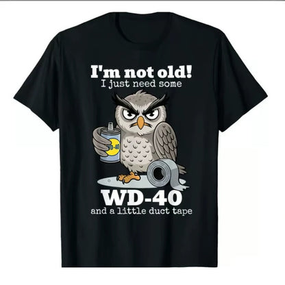 🥳2026 HOT SALE🥳💞50K+ SOLD!🦉 Owl "I'm Not Old" Graphic T-Shirt