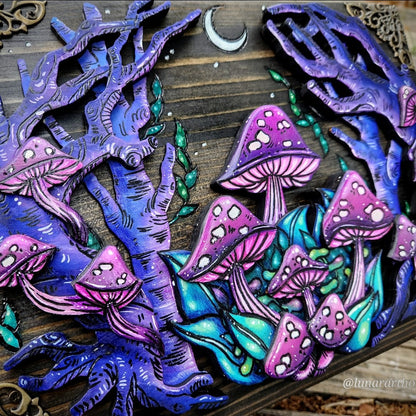 🌸Last Day Sale 49% OFF - Handmade Mushroom Forest Hidden Key Box (Free shipping)