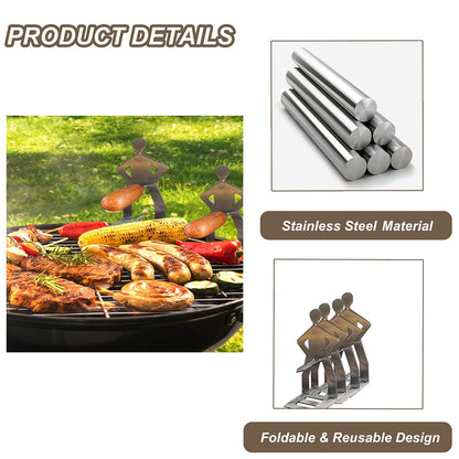 🔥HOT SALE - GrillMan BBQ Stainless Steel Sausage Rack