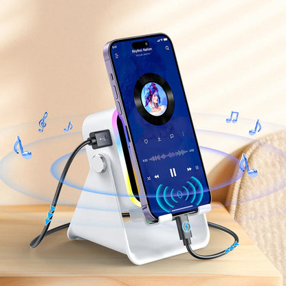 🔥HOT SALE 49% OFF 🔥 5-in-1 Wireless Speaker Phone Stand with Power Bank