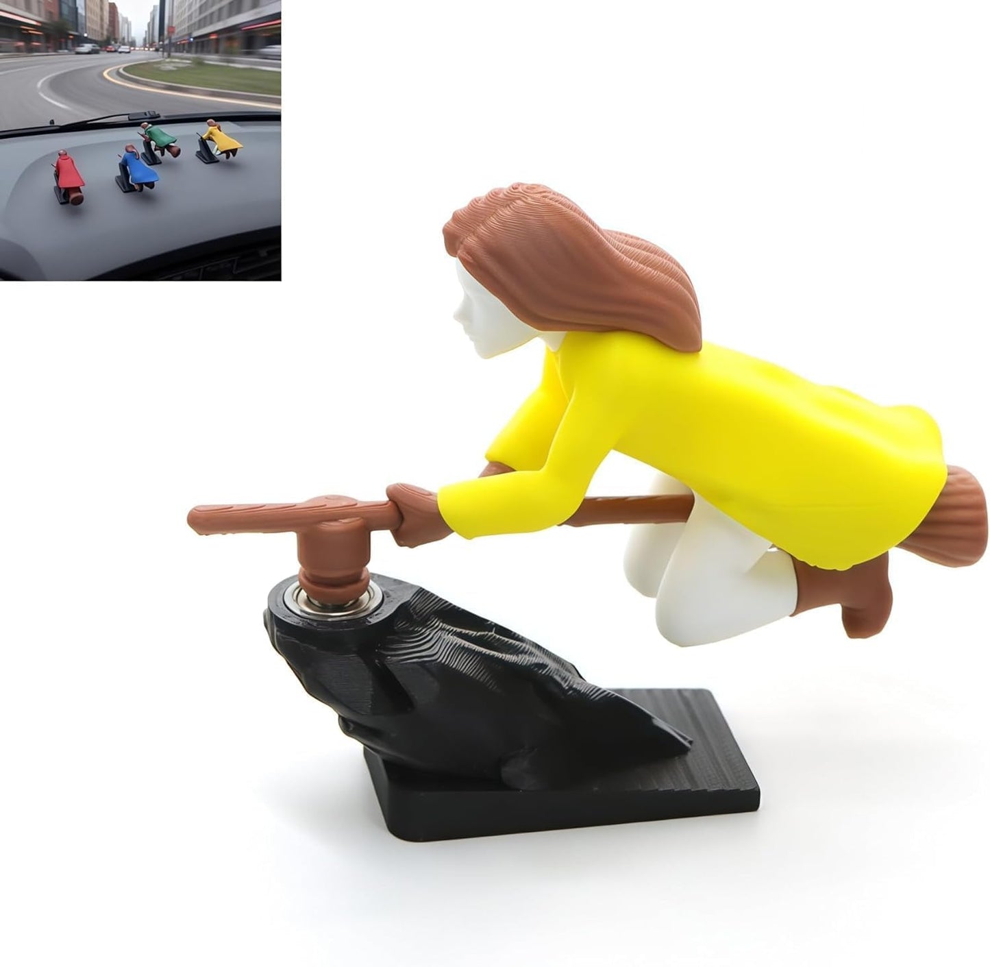 🔥HOT SALE 49% OFF🔥-🔮🚗Witch and Wizard Broomstick Dashboard Drift Ornaments