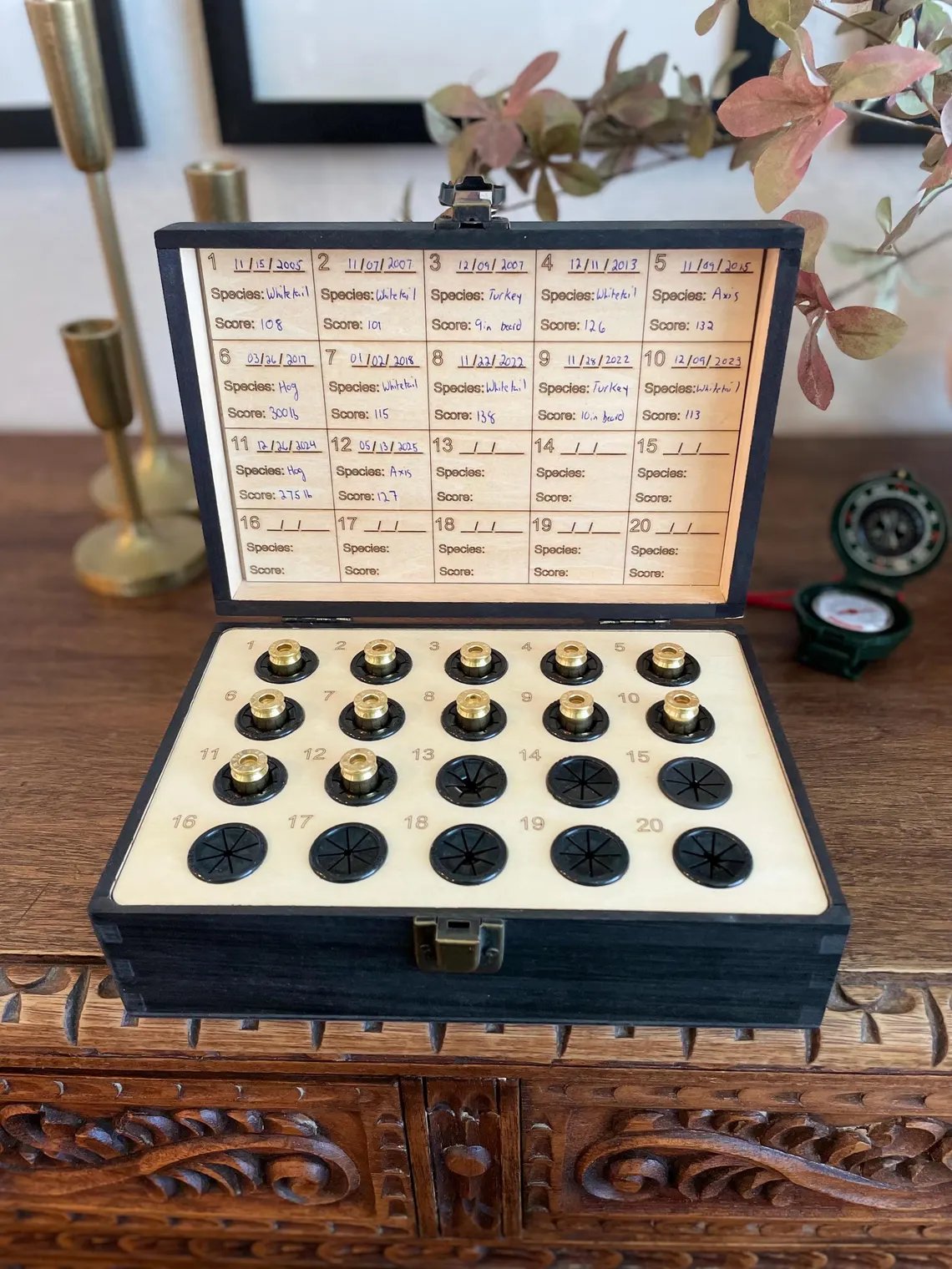 ⏰Last 4 hours Sale: Save 49%-✨100% Handcrafted Solid Wood Hunting Memory Box (Basic)