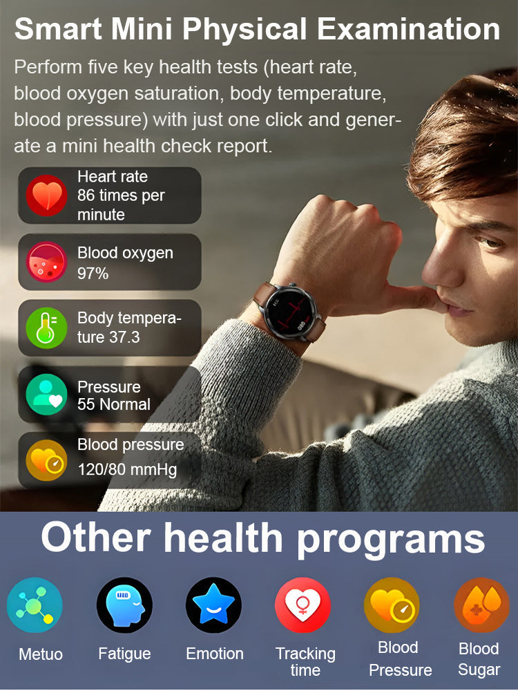 🏆Flash Sale#❤️ Flagship Smartwatch for Health Protection, 24/7 Health Data Center🥰