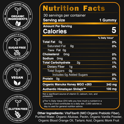 Authentic Shilajit Gummies