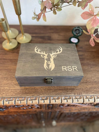 ⏰Last 4 hours Sale: Save 49%-✨100% Handcrafted Solid Wood Hunting Memory Box (Basic)