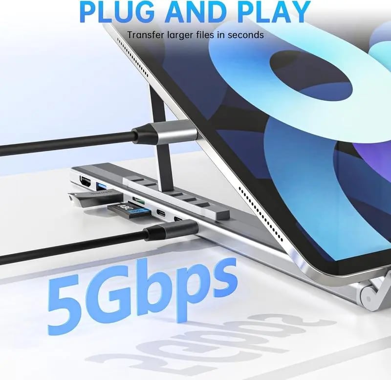 ⚡Hot Sales 49% OFF🔥 8-in-1 USB-C Laptop Stand,Best Gifts💻