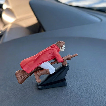 🔥HOT SALE 49% OFF🔥-🔮🚗Witch and Wizard Broomstick Dashboard Drift Ornaments