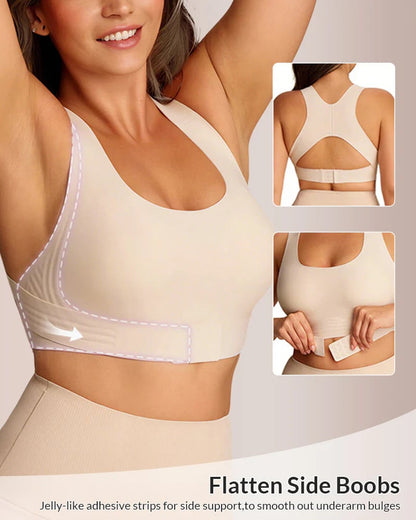 🏆Flash Sale#Front Closure Cross-Back Wireless Posture Bra