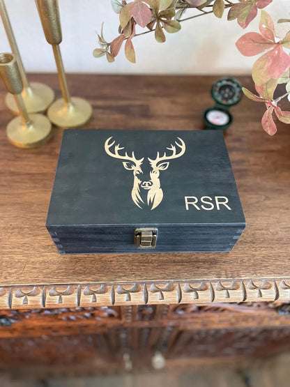 ⏰Last 4 hours Sale: Save 49%-✨100% Handcrafted Solid Wood Hunting Memory Box (Basic)