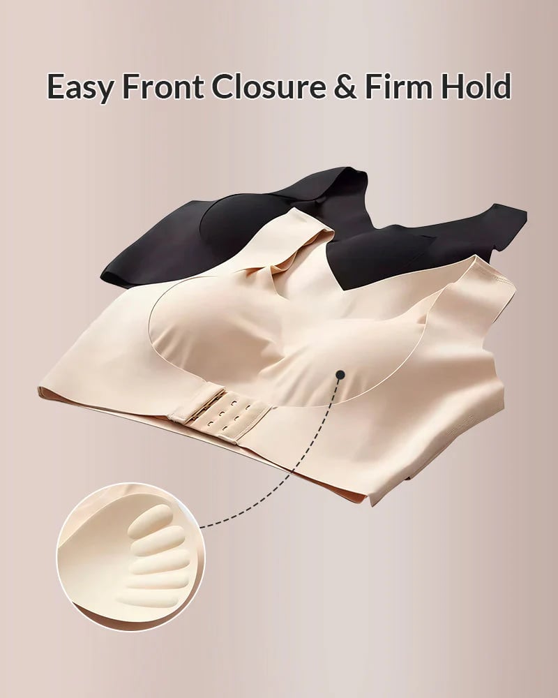 🏆Flash Sale#Front Closure Cross-Back Wireless Posture Bra