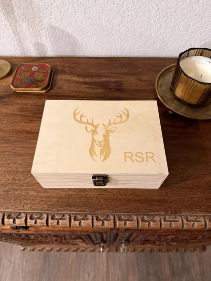 ⏰Last 4 hours Sale: Save 49%-✨100% Handcrafted Solid Wood Hunting Memory Box (Basic)
