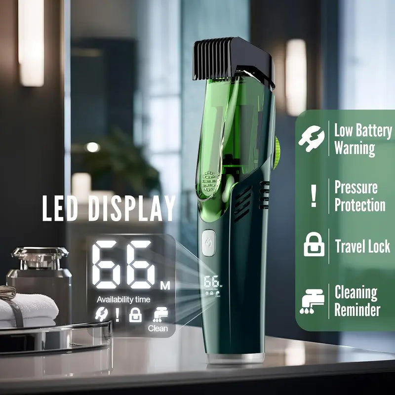 🔥Get yours 50% off today!🔥-Vacuum Beard Trimmer for Men - No-Mess Beard Trimmer That Keeps Your Sink Clean