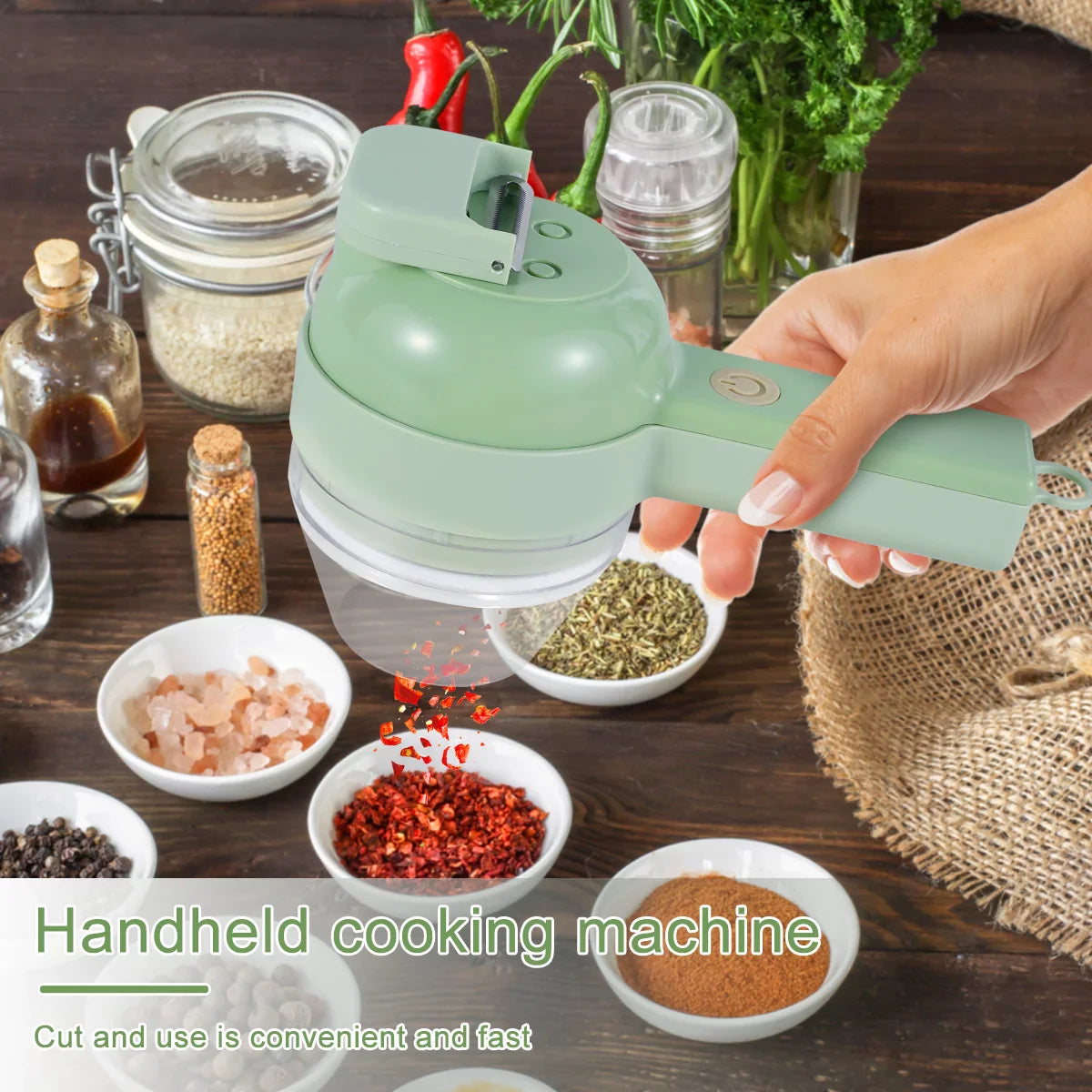 🔥Hot sale 49% off 🔥 4 in 1 Electric Vegetable Chopper