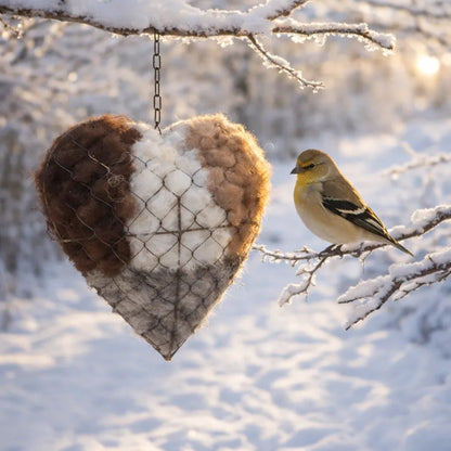 🔥LAST DAY 49% OFF - 🕊️🏡Handmade Natural Alpaca Fiber Bird Nesting Heart❤️
