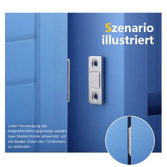 66 / 5,000 InvisiLock™ | Ultradünne, unsichtbare Schranktürmagnete (4er-Set)