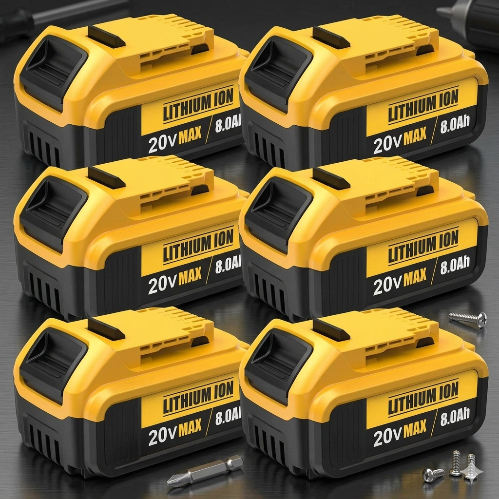 🏆Flash Sale#8.0Ah Lithium Battery Replacement for 20V Battery Lithium-ion MAX DCB200 DCD/DCF/DCG/DCS Series  batteries