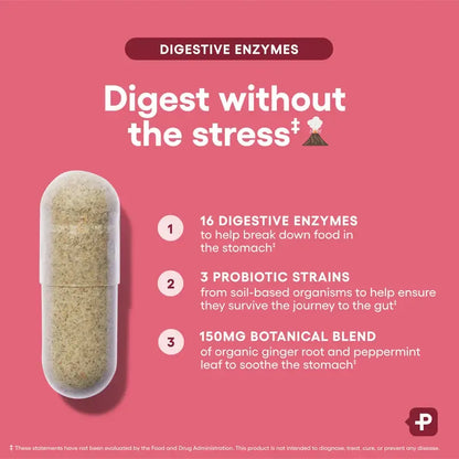 🏆Flash Sale#Physician's Choice Digestive Enzymes - Bloating & Mealtime Discomfort Support with Probiotics + Prebiotics for Digestion & Gut Health