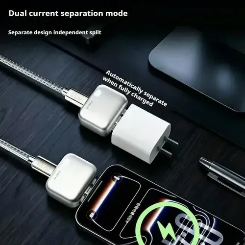 ⚡ AI Smart Auto-Cut Adapter – Full Battery Auto Disconnect – Protects Battery Health for iPhone & Android 🛡️