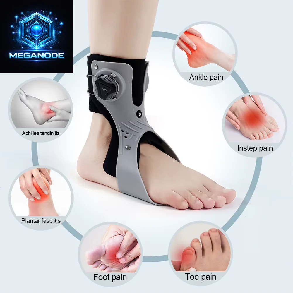 🏆Flash Sale#Ankle Joint Foot Orthosis Foot Drop Support Brace Weightlight Easy Wearing Adjustable Tightness Improve Foot Drop for Paralysis