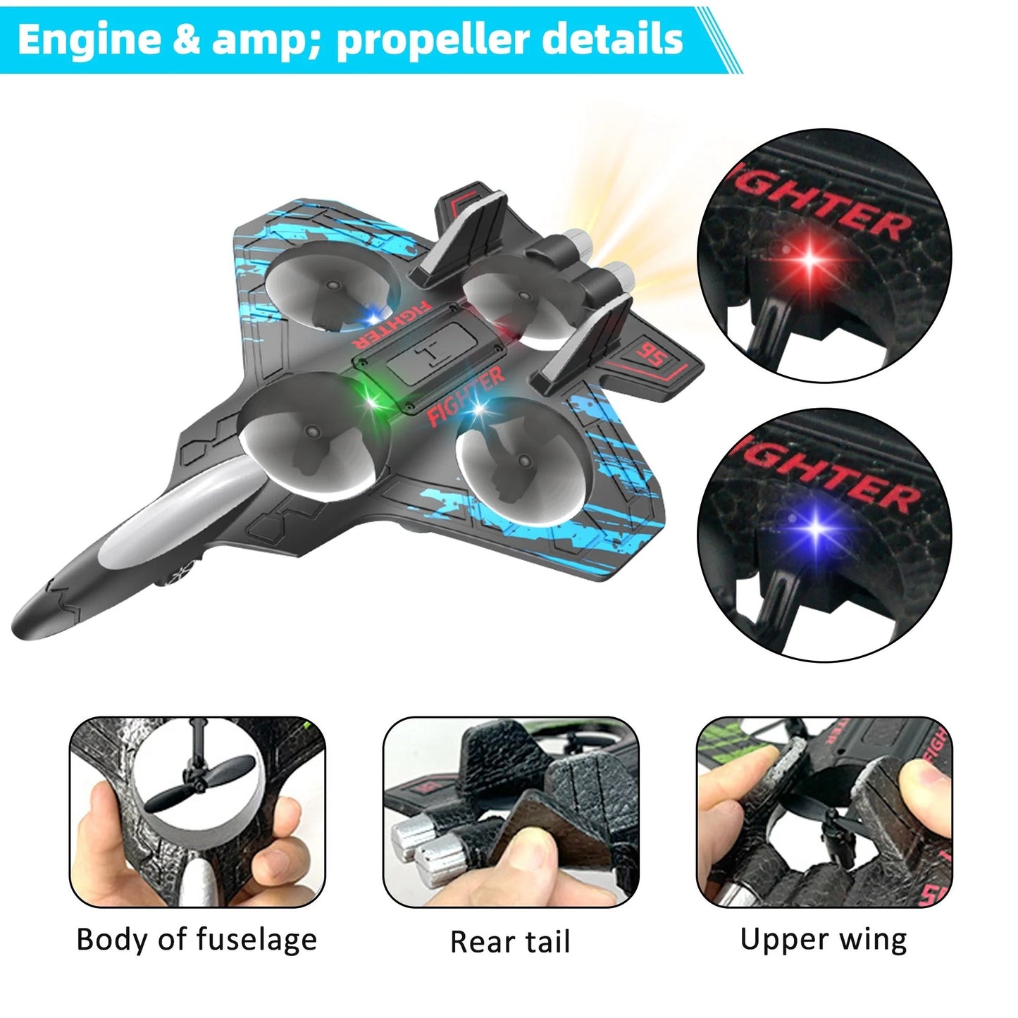 🔥Last day clearance🔥Wireless Remote-controlled Glider Toy Foam Airplane