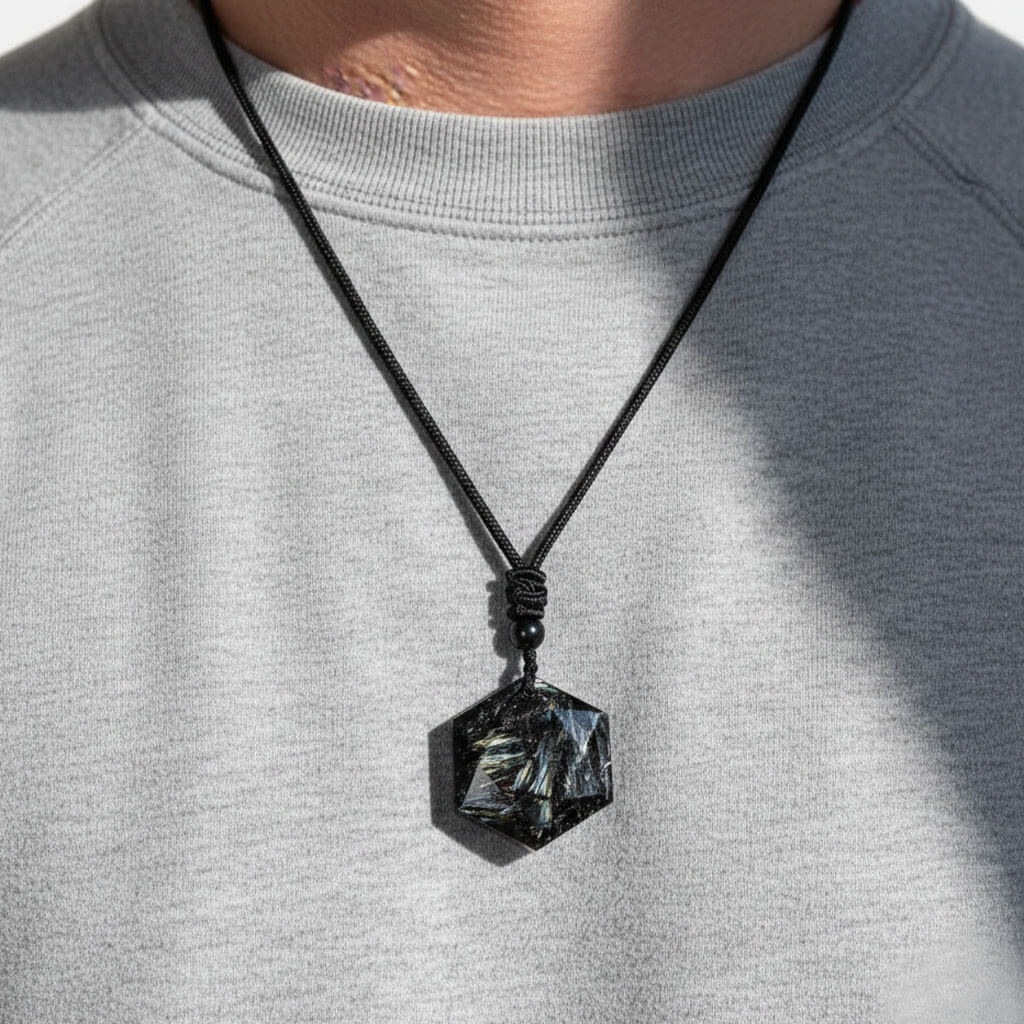 Last Day 49% OFF🔥 ‘Come Back to Yourself’ Arfvedsonite Pendant Necklace