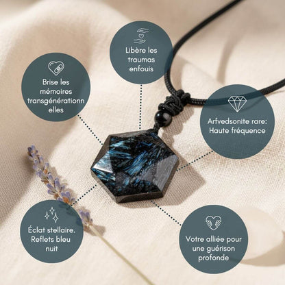 Last Day 49% OFF🔥 ‘Come Back to Yourself’ Arfvedsonite Pendant Necklace