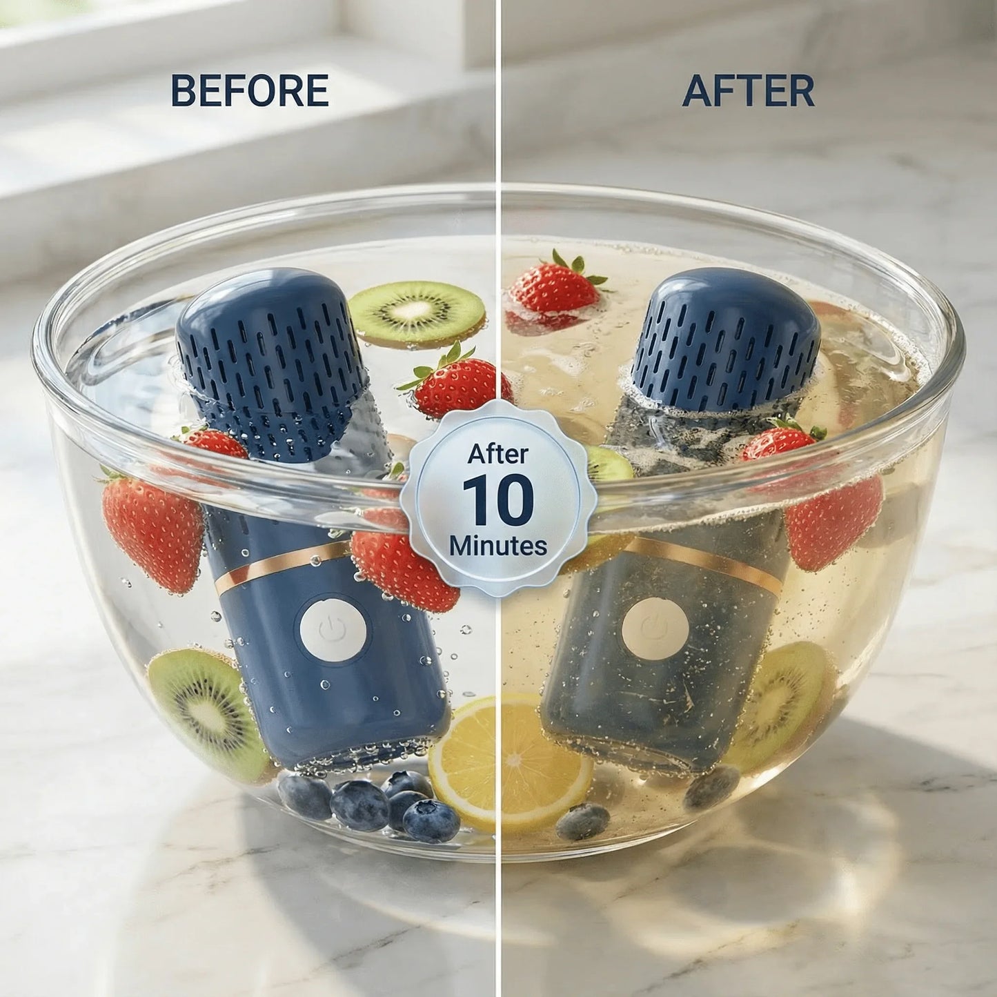 🔥Hot Sale 50% OFF🔥 Vegetable Cleaning Machine, Portable Ultrasonic Washing Cleaner Mini