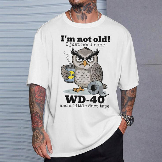🥳2026 HOT SALE🥳💞50K+ SOLD!🦉 Owl "I'm Not Old" Graphic T-Shirt