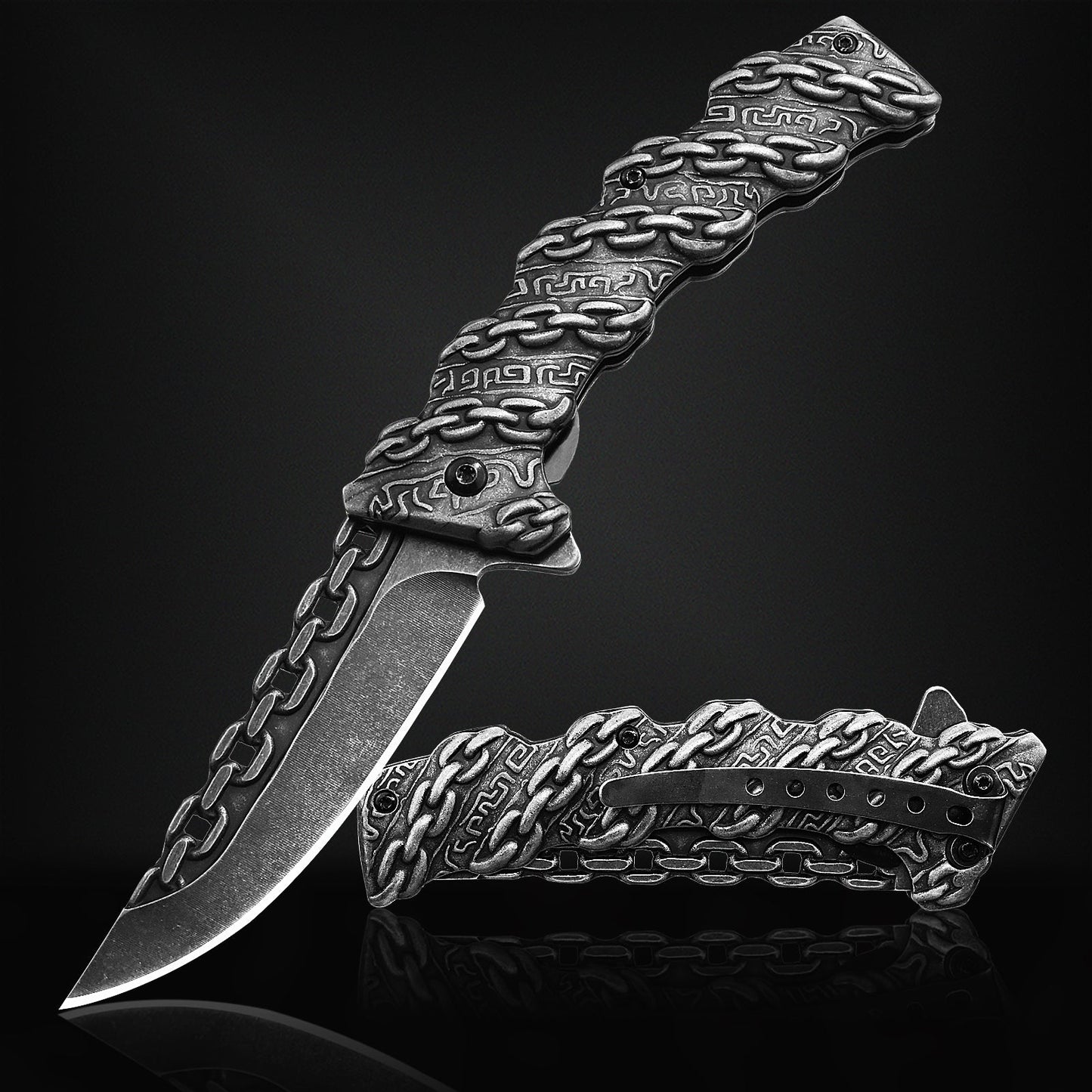 NedFoss Chain Spring-assisted Folding EDC Pocket Knife