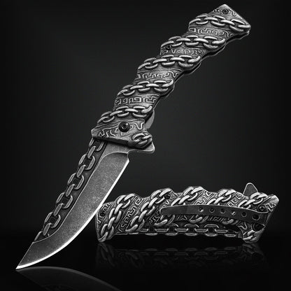 NedFoss Chain Spring-assisted Folding EDC Pocket Knife