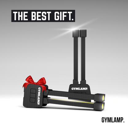 Gym Lamp for Posing, Gym Light Posing Lights for Bodybuilding, Portable Magnet LED Flashlight with 7th Gear Dimming & 180 Degree Folding USB Rechargeable Gym Lighting