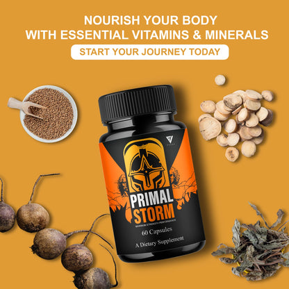 Primal Storm Men's Health & Performance Support Supplement
