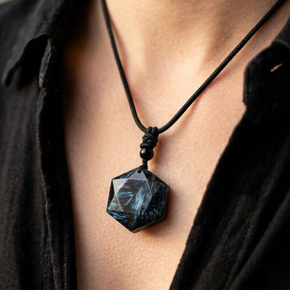 Last Day 49% OFF🔥 ‘Come Back to Yourself’ Arfvedsonite Pendant Necklace