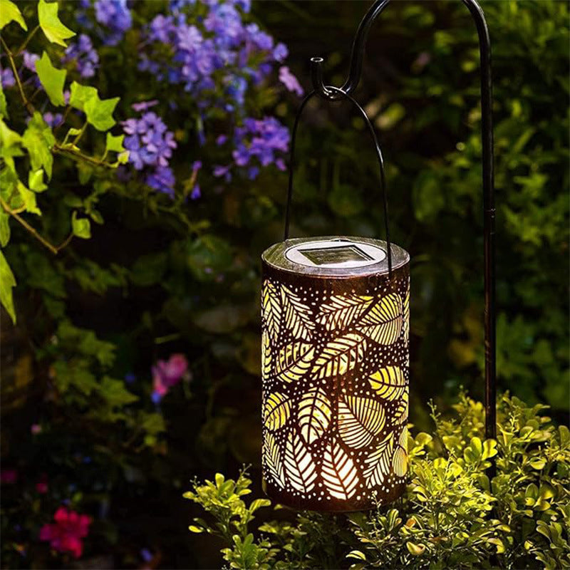 🔥Hot Sale 50% OFF🔥Hanging solar lantern with a perforated design