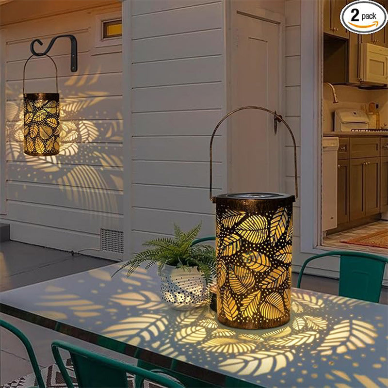 🔥Hot Sale 50% OFF🔥Hanging solar lantern with a perforated design