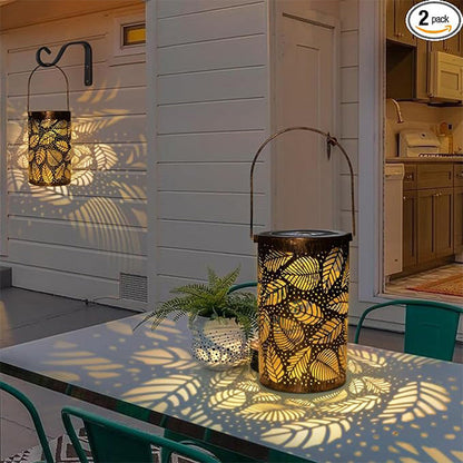 🔥Hot Sale 50% OFF🔥Hanging solar lantern with a perforated design