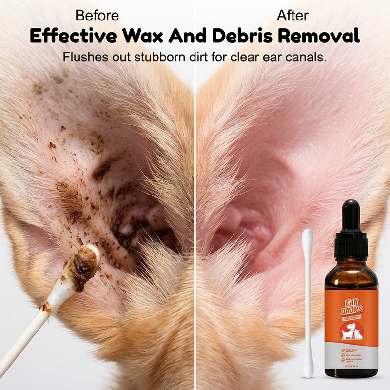 🔥Hot Sale 50% OFF🔥 Natural ear drops for dogs and cats to relieve itching and reduce earwax build-up