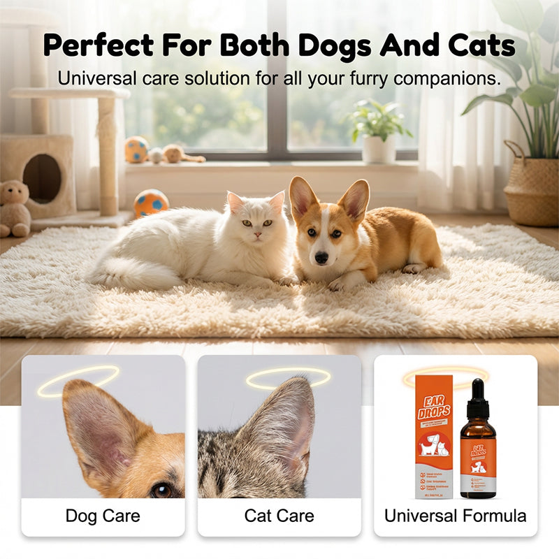 🔥Hot Sale 50% OFF🔥 Natural ear drops for dogs and cats to relieve itching and reduce earwax build-up